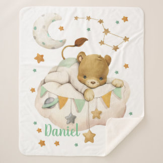 宇宙ライオンシェルパブランケット シェルパブランケット