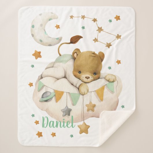 宇宙ライオンシェルパブランケット シェルパブランケット (正面)