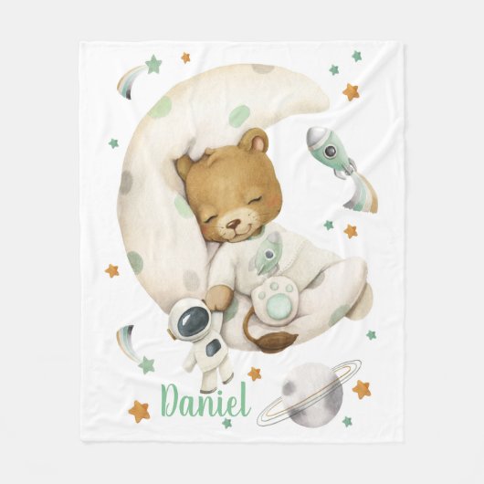 宇宙ライオンフリースブランケット フリースブランケット (正面)