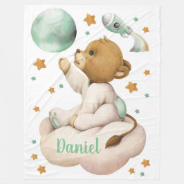 宇宙ライオンフリースブランケット フリースブランケット