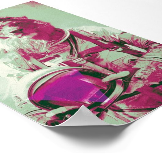 宇宙ライオン ポスター (角)