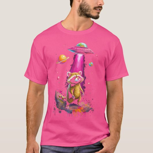 宇宙ラクーンUfo Tシャツ (正面)