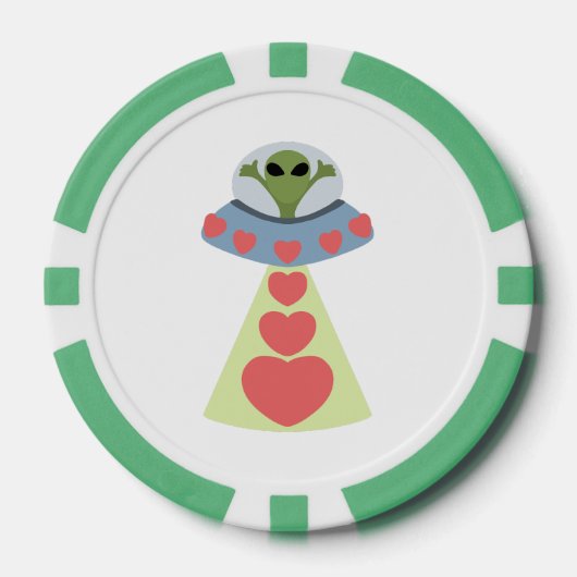 宇宙ラブエイリアンバレンタイン ポーカーチップ (正面)