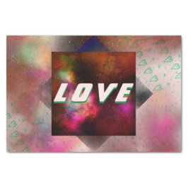 宇宙ラブ – 星雲，星，ハート 薄葉紙