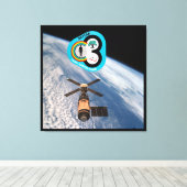 宇宙ラボ3 キャンバスプリント (インサイチュ (ウッドフロア))