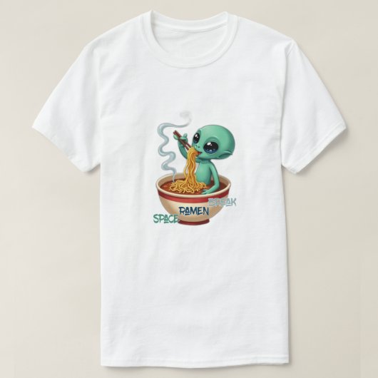 宇宙ラーメンブレイク Tシャツ (デザイン正面)