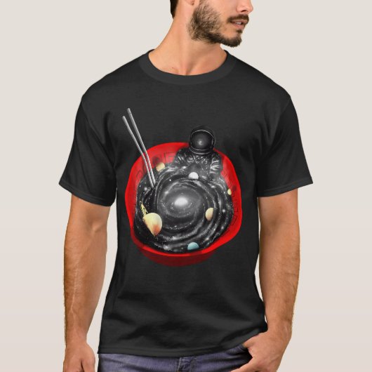 宇宙ラーメン風呂 Tシャツ (正面)