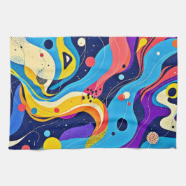 宇宙リズムアート キッチンタオル