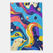 宇宙リズムアート キッチンタオル (縦)