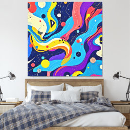 宇宙リズムアート キャンバスプリント