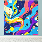 宇宙リズムアート キャンバスプリント (インサイチュ (ウッドフロア))