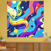 宇宙リズムアート キャンバスプリント (インサイチュ (リビング))
