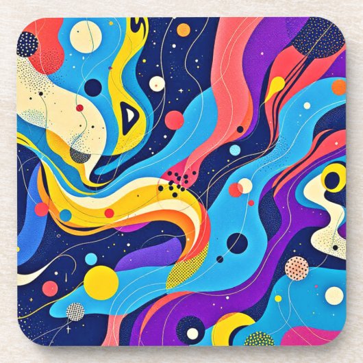 宇宙リズムアート コースター (正面)