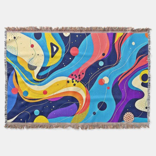 宇宙リズムアート スローブランケット (正面)