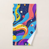 宇宙リズムアート バスタオルセット (ハンドタオル)