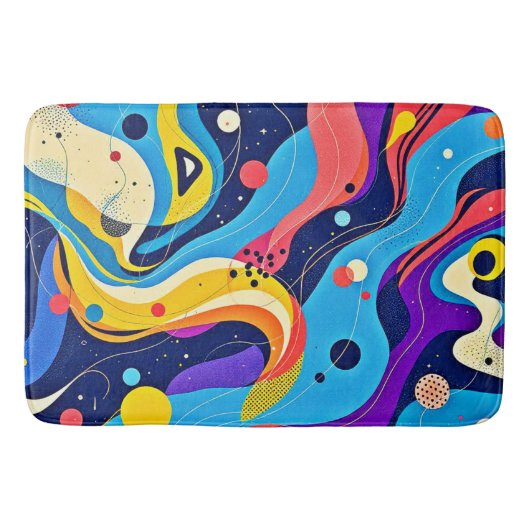 宇宙リズムアート バスマット (正面)