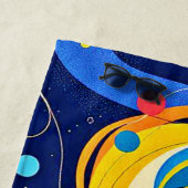 宇宙リズムアート ビーチタオル (インサイチュ)