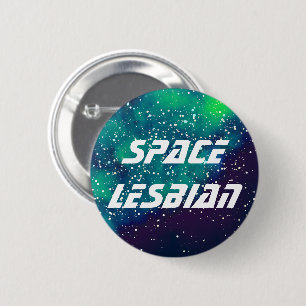 宇宙レズビアンカスタマイズ可能な銀河系ID 缶バッジ
