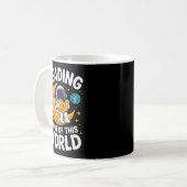 宇宙レベルのおもしろさ!宇宙に関する本 コーヒーマグカップ (正面左)