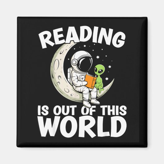 宇宙レベルのおもしろ本を読む マグネット (正面)