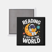 宇宙レベルの読書好きのためのおもしろ本 マグネット (正面/裏面)