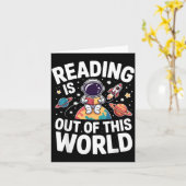 宇宙レベルの面白さ 読書好きな人へ カード (黄色い花)