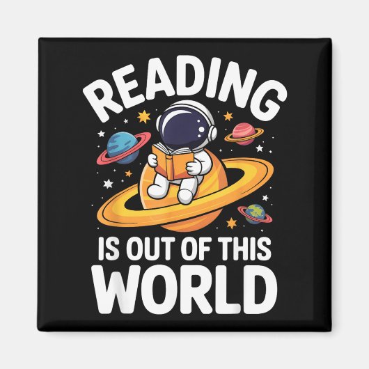 宇宙レベルの面白さ 読書好きな人へ マグネット (正面)