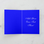 宇宙レースのグリーティングカードテンプレート2 カード (内部)