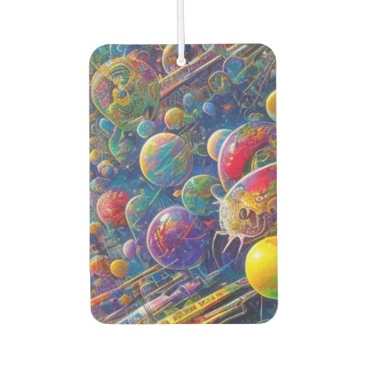 宇宙レースカー空気清浄機 カーエアーフレッシュナー (正面)