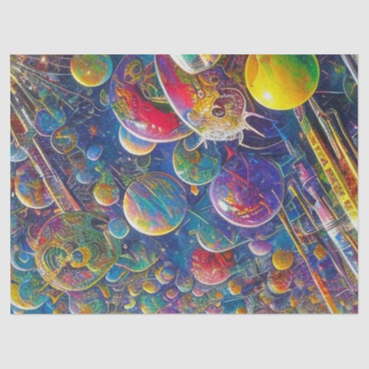 宇宙レースティッシュペーパー 薄葉紙 (正面)