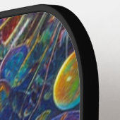 宇宙レースピックボールパドル ピックルボールラケット (左詳細)