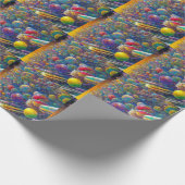 宇宙レースマットラッピング紙 ラッピングペーパー (角)