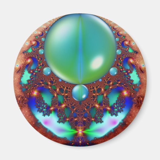 宇宙レース冷蔵庫用マグネット マグネット (正面)