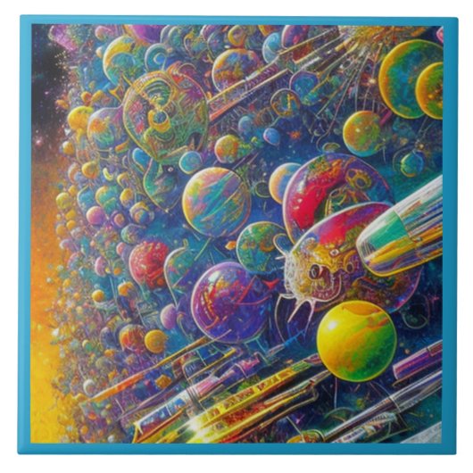 宇宙レース大型セラミックタイル タイル (正面)