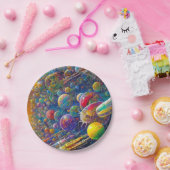 宇宙レース紙プレート ペーパープレート (パーティー)