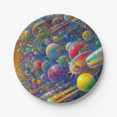 宇宙レース紙プレート ペーパープレート (正面)