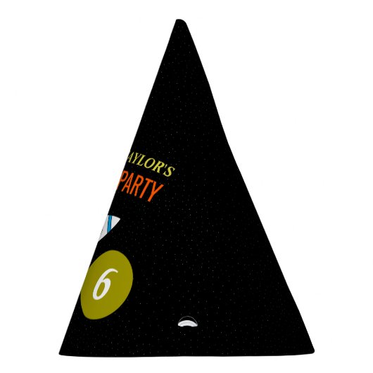 宇宙ロケットからムーンチルドレン誕生日 パーティーハット (右)