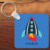 宇宙ロケットの子供たち キーホルダー (正面)