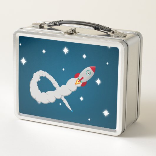 宇宙ロケットの宇宙 メタルランチボックス (正面)