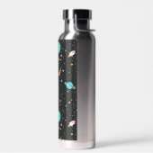 宇宙ロケットの船と星 ウォーターボトル (左面)