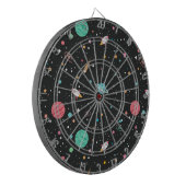 宇宙ロケットの船と星 ダーツボード (正面左)