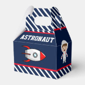 宇宙ロケットの誕生日パーティー フェイバーボックス (正面サイド)