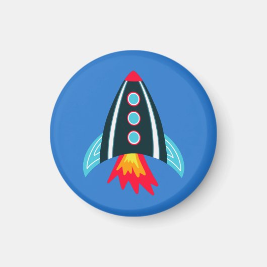 宇宙ロケットキッズ マグネット (正面)