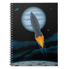 宇宙ロケットシーン ノートブック