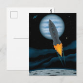 宇宙ロケットシーン ポストカード (正面/裏面)