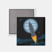 宇宙ロケットシーン マグネット (正面/裏面)