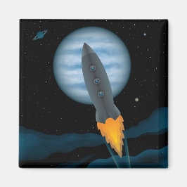 宇宙ロケットシーン マグネット