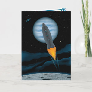 宇宙ロケットシーン 父の日 カード