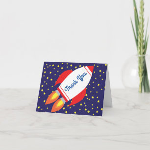 宇宙ロケットスターシップありがとう1歳の誕生日 カード