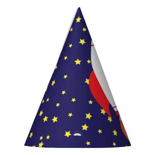 宇宙ロケットスター船1st誕生日パーティー帽子 パーティーハット (左)